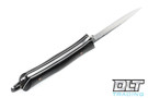 W.A Surls Frontier Hunter - Bog Oak - Black & White Liners - Curly Q Pommel - #8070