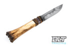 W.A Surls Trapper - Deer Bone - Copper & Rawhide Wrap - #8075