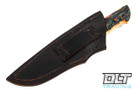 W.A Surls Stekoa LITE - Amber Stag Bone - Copper & Rawhide Wrap - #8076