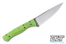 W.A Surls Moray  - Lime Burlap Micarta - Black & Yellow Liners - #8077