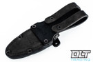 Tope Bulldog LT 3V Black Canvas Micarta - Blue Liners - Matte Finish