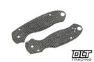 RGT Spyderco Para 3 Scale Set - Black Burlap Micarta