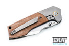 Burchtree Secant - Natural Canvas Micarta