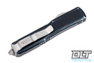Microtech 121-10DBK Ultratech S/E - Distressed Black Handle - Apocalyptic Blade
