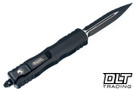 Microtech 225-3T Dirac D/E - Black Handle - Black Blade