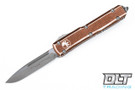 Microtech 121-10DTA Ultratech S/E - Distressed Tan Handle - Apocalyptic Blade