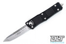 Microtech 140-10 Troodon T/E - Black Handle - Stonewashed Blade