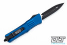 Microtech 142-1BL Combat Troodon D/E - Blue Handle - Black Blade