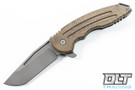 Jake Hoback Husky - Nitro-V Blade - Green Canvas Micarta