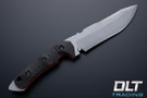 FOBOS Tier 1 - Stonewashed - Double Black Canvas Micarta - Red Liners