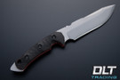 FOBOS Tier 1C - Stonewashed - Double Black Canvas Micarta - Red Liners