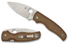 Spyderco Shaman Brown Micarta - Z-Wear Blade - Sprint Run