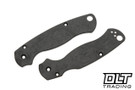 RGT Spyderco Paramilitary 2 Scale Set - Fat Carbon - Black Camo