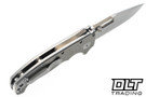 Demko MG AD20 Cru-Wear - Slotted Clip Point - Smooth Titanium