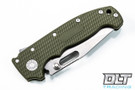 Demko MG AD20 Cru-Wear - Slotted Clip Point - OD Green Grivory