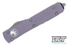 Microtech 123-12APGY Ultratech T/E - Grey Handle - Apocalyptic Blade
