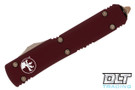 Microtech 123-13MR Ultratech T/E - Merlot Red Handle - Bronze Blade