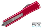 Microtech 148-10DRD UTX-70 S/E - Distressed Red Handle - Apocalyptic Blade