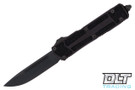 Microtech 278-1DLCTS Scarab II S/E - Black Handle - Black DLC Blade - Signature Series