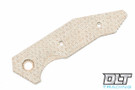 Hinderer Half Track Textured Natural Canvas Micarta Scale