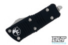 Microtech 238-10 Mini Troodon D/E - Black Handle - Stonewashed Blade