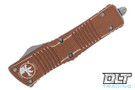 Microtech 144-10DTA Combat Troodon T/E - Distressed Tan Handle - Apocalyptic Blade