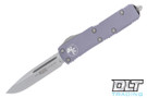 Microtech 231-10GY UTX-85 S/E - Grey Handle - Stonewashed Blade