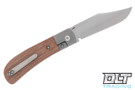Pena X Series - Lanny's Clip Front Flipper - Natural Canvas Micarta