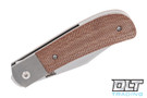 Pena X Series - Lanny's Clip Front Flipper - Natural Canvas Micarta