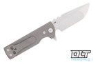 Chaves T.A.K. Drop Point - Stonewashed Titanium