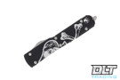 Microtech 122-10DCS Ultratech D/E - Black Handle - Apocalyptic Blade - Death Card Engraving - Signature Series