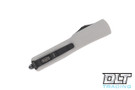 Microtech 147-1TG UTX-70 D/E - Titanium Grey Handle - Black Blade
