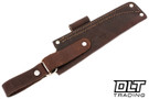 JRE Brown Leather Dangler Sheath for LT Wright Genesis Fixed Blade Knife JRE Brown Leather Dangler Sheath for LT Wright Genesis Fixed Blade Knife