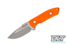 Pro-Tech SBR Fixed Blade - Orange G-10 Handle - Two Tone Blade - Kydex Sheath