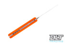 Pro-Tech SBR Fixed Blade - Orange G-10 Handle - Two Tone Blade - Kydex Sheath
