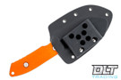 Pro-Tech SBR Fixed Blade - Orange G-10 Handle - Two Tone Blade - Kydex Sheath