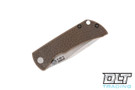McNees PM MAC 2 - Lava Texture - Bronze Anodized Titanium - Stonewashed Blade