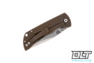 McNees PM MAC 2 - Lava Texture - Bronze Anodized Titanium - Stonewashed Blade