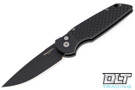 Pro-Tech TR-3 - Black Fish Scale Handle - Black D2 Blade