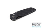 Pro-Tech TR-3 - Black Fish Scale Handle - Black D2 Blade