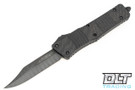Microtech 146-16CFS Combat Troodon Bowie - Carbon Fiber - Damascus Blade - Signature Series