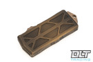 Microtech 157-13APABS Exocet D/E - Antique Bronze Handle - Bronze Apocalyptic Blade - Signature Series