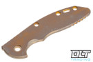 Hinderer 3.5" XM-18 Skinny Smooth Titanium Handle Scale - Bronze Anodized