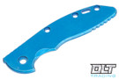Hinderer 3.5" XM-18 Skinny Smooth Titanium Handle Scale - Blue Anodized