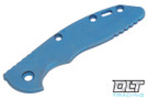 Hinderer 3.5" XM-18 Skinny Smooth Titanium Handle Scale - Battle Blue Anodized