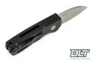 Pro-Tech Runt 5 - Black Handle - Stonewashed Blade