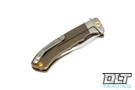 Vehement Mongrel - Bronze Anodized Titanium - Brushed Bolster - Brass Hardware