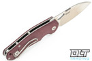 GiantMouse ACE Biblio - Burgundy Canvas Micarta