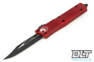 Microtech 146-1RD Combat Troodon Bowie - Red Handle - Black Blade