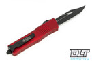 Microtech 146-1RD Combat Troodon Bowie - Red Handle - Black Blade